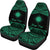 Marshall Islands Polynesian Custom Personalised Car Seat Covers - Pride Green Version - Polynesian Pride