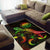 Federated States of Micronesia Polynesian Area Rugs - Turtle With Blooming Hibiscus Reggae - Polynesian Pride