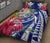 Hawaii Polynesian Turtle Tropical Hibiscus Plumeria Quilt Bed Set - Blue - Polynesian Pride