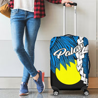 Palau Polynesian Luggage Covers - Tribal Wave Tattoo Flag Style - Polynesian Pride