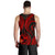 Tonga Polynesian Men Tank Top - Red Plumeria - Polynesian Pride