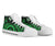 Vanuatu High Top Canvas Shoes - Green Tentacle Turtle - Polynesian Pride