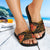 Palau Slide Sandals - Gold Plumeria - Polynesian Pride