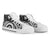 Cook Islands High Top Canvas Shoe - White Tentacle Turtle - Polynesian Pride