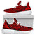 American Samoa Polynesian Tattoo Mesh Knit Sneakers Red - Polynesian Pride