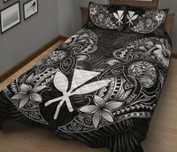 Polynesian Hawaii (Kanaka Maoli) Quilt Bed Set - White Turtle Homeland - Polynesian Pride