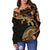 American Samoa Polynesian Shoulder Sweater - Lizard Lucky - Polynesian Pride