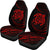 Hawaii Turtle Car Seat Covers - Red - Frida Style Universal Fit Black - Polynesian Pride