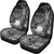 Kosrae Car Seat Covers - Humpback Whale with Tropical Flowers (White) - Polynesian Pride