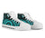 Palau High Top Canvas Shoes - Turquoise Tentacle Turtle - Polynesian Pride