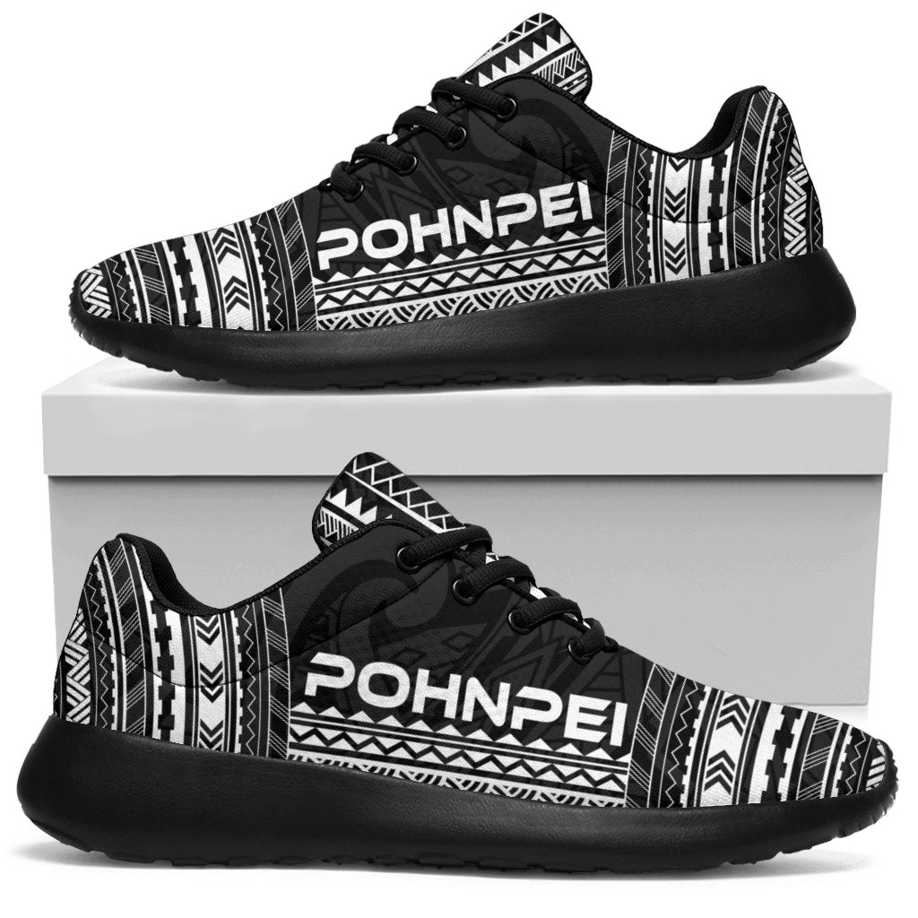 Pohnpei Sporty Sneakers - Polynesian Chief Black Version - Polynesian Pride