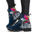 Hawaii Leather Boots - Polynesian Hibiscus with Summer Vibes - Polynesian Pride