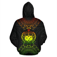 Samoa Map Polynesian All Over Hoodie - Polynesian Pride