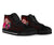 American Samoa High Top Shoes - Coat Of Arm With Polynesian Patterns - Polynesian Pride