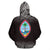 Guam All Over Zip up Hoodie Fog Black Version - Polynesian Pride