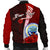 Federated States Of Micronesia Men's Bomber Jacket - Coat Of Arm With Hibiscus - Polynesian Pride