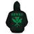 Polynesian Kakau Kanaka Maoli Map of Hawaii Zip Hoodie Green - Polynesian Pride