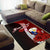 Philippines Polynesian Custom Personalised Area Rug - Coat Of Arm With Hibiscus - Polynesian Pride