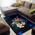 Fiji Polynesian Area Rug - Turtle With Plumeria Flowers - Polynesian Pride