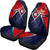 American Samoa Car Seat Covers - AS Flag with Polynesian Patterns - Polynesian Pride