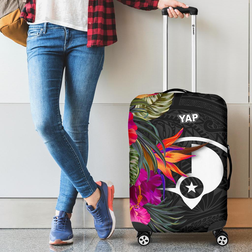 Yap Luggage Covers - Polynesian Hibiscus Pattern - Polynesian Pride