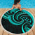 New Zealand Maori Mangopare Beach Blanket Polynesian - Turquoise - Polynesian Pride