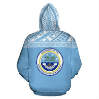 Federated States of Micronesia All Over Zip up Hoodie Polynesian Hoodie Style - Polynesian Pride