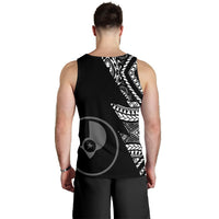 Yap Men's Tank Top - Micronesian Pattern Flash Black - Polynesian Pride