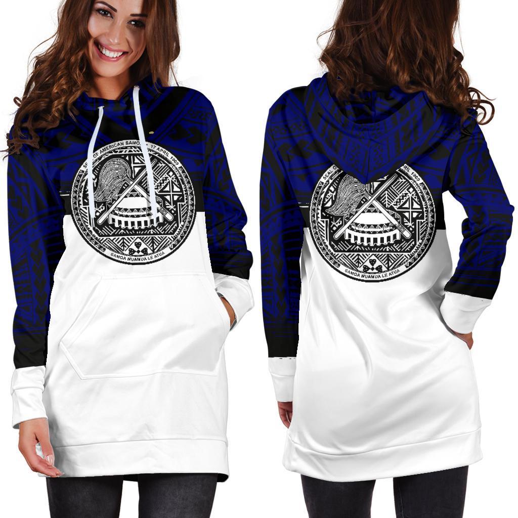 American Samoa Hoodie Dress - American Samoa Seal Special - Polynesian Pride