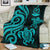 Vanuatu Premium Blanket - Turquoise Tentacle Turtle - Polynesian Pride