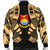 Kiribati Men Bomber Jackets - Polynesian Tattoo Gold - Polynesian Pride