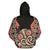 Hei Tiki With Maori Pattern Zip Hoodie Black - Polynesian Pride