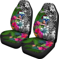 Samoa Car Seat Covers - Turtle Plumeria Banana Leaf - Polynesian Pride