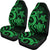 Marshall Islands Car Seat Covers - Green Tentacle Turtle Crest - Polynesian Pride