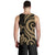 Tahiti Men's Tank Top - Gold Tentacle Turtle - Polynesian Pride