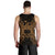 Samoa Polynesian Men Tank Top Map Gold - Polynesian Pride