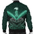 Maori Manaia New Zealand Men Bomber Jacket Turquoise - Polynesian Pride