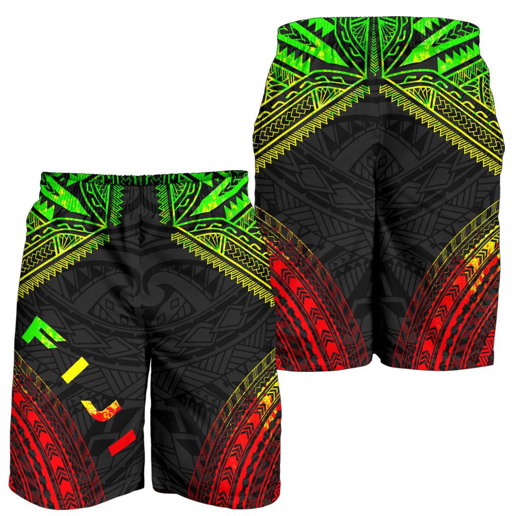 Fiji Men's Shorts - Polynesian Chief Reggae Version - Polynesian Pride