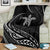 Hawaii Turtle Hibicus Premium Blanket - Frida Style - White - Polynesian Pride