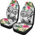 Guam Polynesian Car Seat Covers - Summer Plumeria (White) - Polynesian Pride