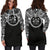 Fiji Women Hoodie Dress - Fiji Coat Of Arms Polynesian Black Color - Polynesian Pride