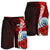 Federated States Of Micronesia Polynesian Men's Shorts - Coat Of Arm With Hibiscus - Polynesian Pride