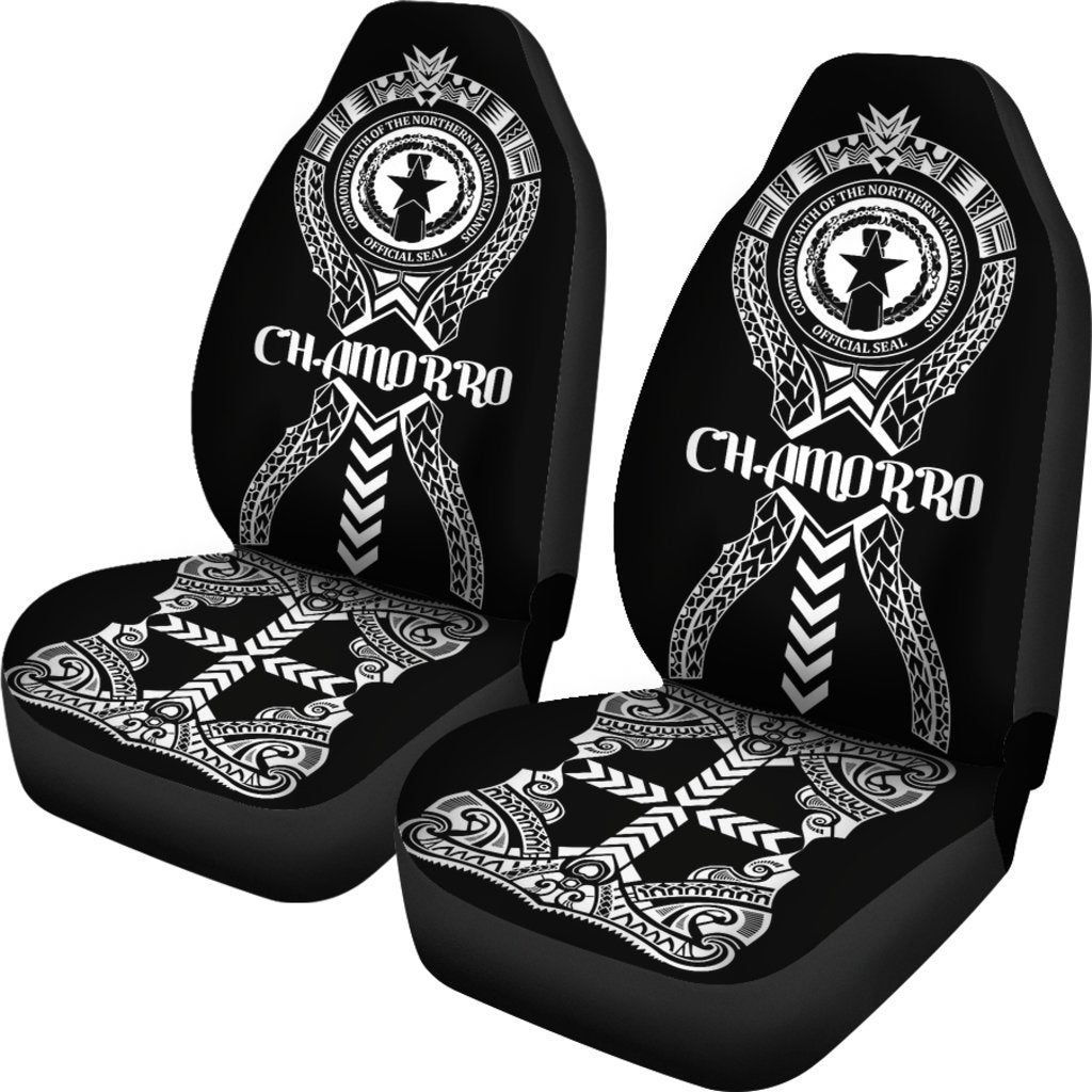 Chamorro Car Seat Covers - Chamorro Seal Polynesian Tribal - Polynesian Pride