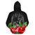 Tonga Polynesian Hoodie Black Hibiscus - Polynesian Pride