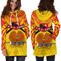 Papua New Guinea Rugby Women Hoodie Dress PNG - The Kumuls - Polynesian Pride