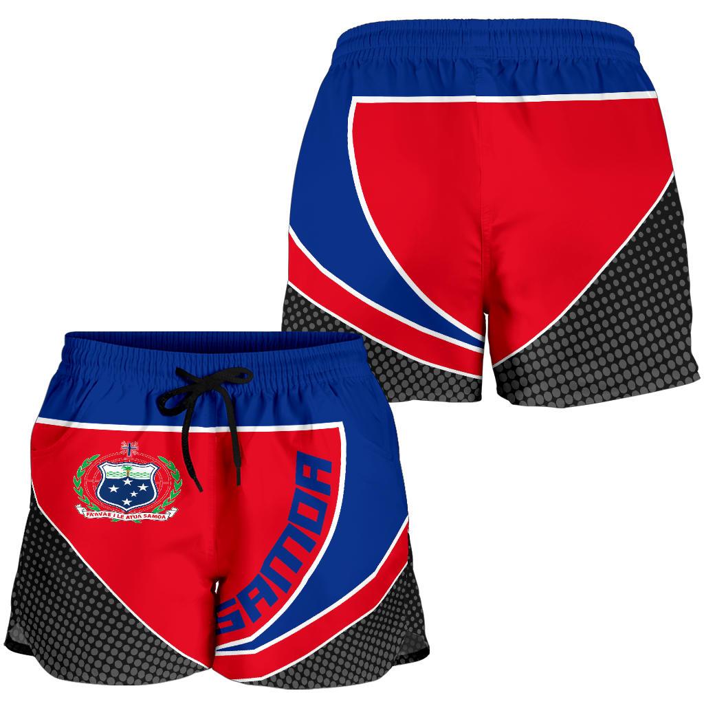 Samoa Flag Spine Women Short - Polynesian Pride