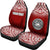 American Samoa Custom Personalised Car Seat Covers - American Samoa Seal Polynesian Tattoo Fog Red - Polynesian Pride