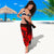 Guam Sarong - Hibiscus and Wave Red - Polynesian Pride