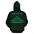 Hawaii Mauna Kea Polynesian Zip up Hoodie Green - Polynesian Pride