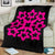 Hawaiian Premium Blanket Royal Pattern - Black And Pink - A1 Style - Polynesian Pride